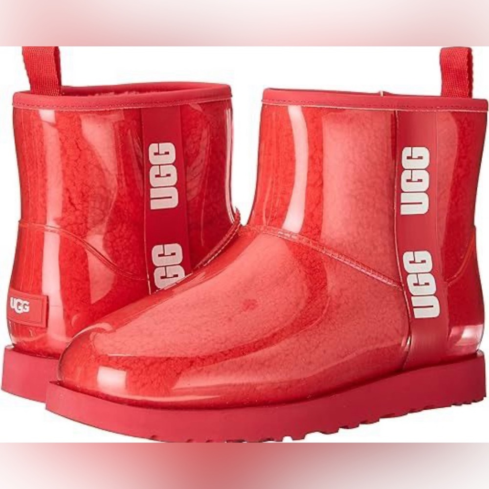 UGG Classic Clear Mini Boot Hibiscus Pink Women's Sz 6